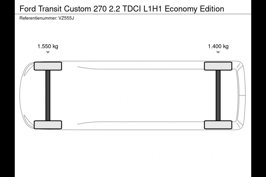 Ford Transit Custom 270 2.2 TDCI L1H1 Economy Edition