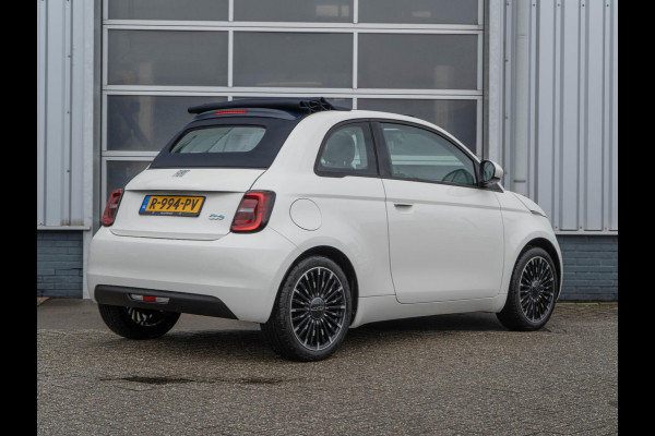 Fiat 500E Icon 42 kWh | Cabrio | Pack Winter | Draadloos laden | Pack Comfort | 17" | € 2.000,- Subsidie