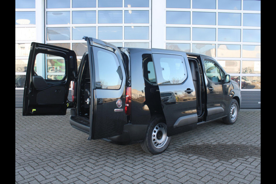 Fiat E-Doblò 136 L2 50 kWh Fiat E-Doblo 50 kWh 136 L2 | Uit voorraad leverbaar | Navi | Clima | Carplay | Deuren met ramen