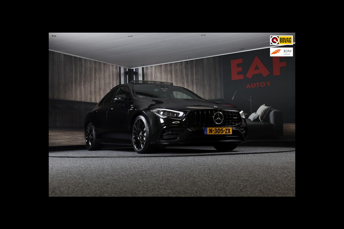 Mercedes-Benz CLA-Klasse 35 AMG 4MATIC / Miltek / Schaalstoelen / 360 Camera / Burmester / Head Up / ACC / Pano / 19 Inch