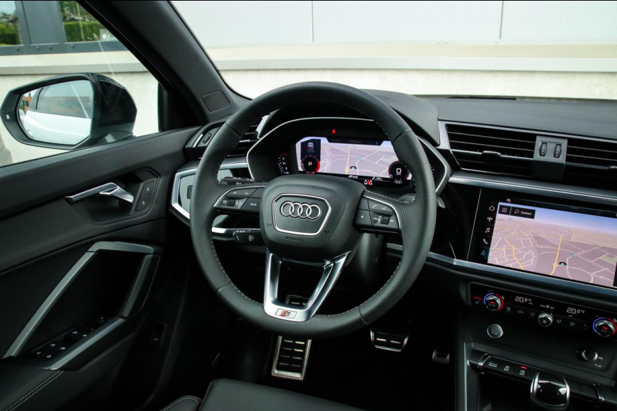 Audi Q3 35 TFSI 1.5 TFSI S Line Pro Line S 150pk S-Tronic! 1e Eig|DLR|Virtual Cockpit|LED Matrix|Leder|Side|19inch|Black|Trekhaak