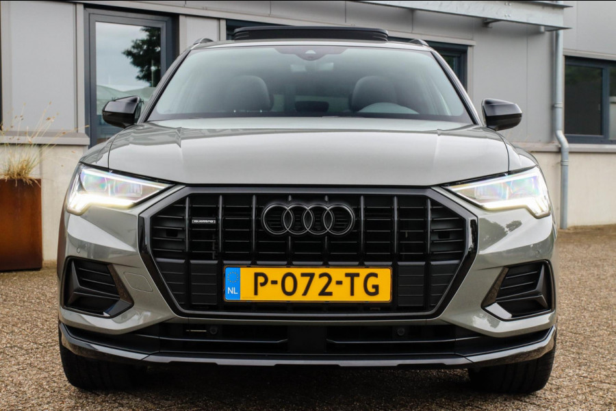 Audi Q3 40 2.0TFSI Quattro Edition One S-line 190pk S-Tronic 1e Eig|Panoramadak|Virtual Cockpit|LED Matrix|Leder|Black|20|Trekhaak