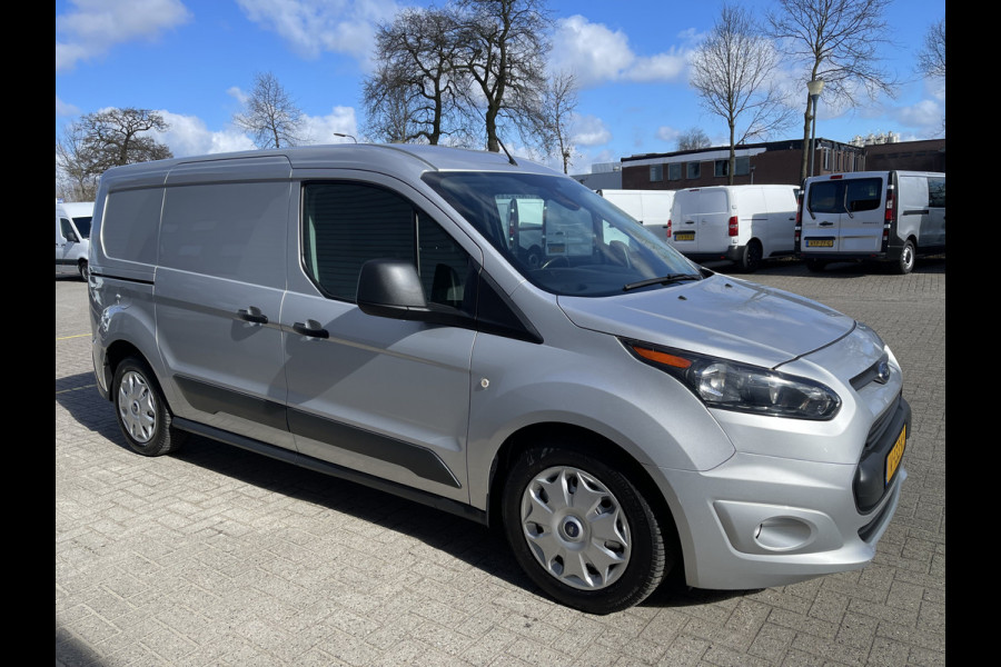 Ford Transit Connect 1.5 TDCI 100pk L2 Trend / vaste prijs rijklaar € 13.950 ex btw / nieuwe koppeling / lease vanaf € 337 / airco / cruise / navi / 3 zits / zilver metallic !