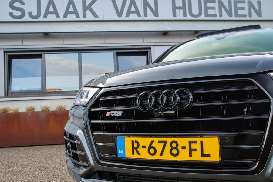 Audi SQ5 3.0TFSI Q5 Quattro S-Line 354pk Automaat! 1e Eig|DLR|Luchtvering|Kuipstoelen|Panoramadak|Virtual Cockpit|Black|Carbon|22