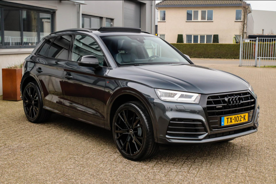 Audi Q5 2.0 TFSI Quattro Pro Line S S-Line 252pk Automaat! 1e Eig|NL|DLR|Panoramadak|Virtual Cockpit|LED Matrix|Black|22|Trekhaak