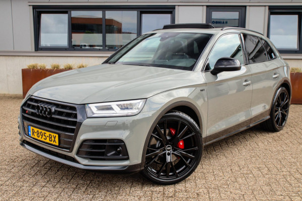 Audi Q5 3.0 TFSI SQ5 Quattro S-Line 354pk Automaat! 1e Eig|DLR|Quantum|Kuipstoelen|Panoramadak|Virtual Cockpit|Black|Carbon|22inch