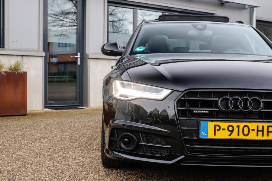 Audi A6 AVANT 2.0 TFSI Quattro S line Edition 252pk Automaat 1e Eig|DLR|Lederen sportstoelen|Panoramadak|LED Matrix|Black|Trekhaak