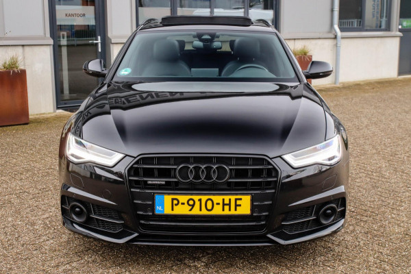 Audi A6 AVANT 2.0 TFSI Quattro S line Edition 252pk Automaat 1e Eig|DLR|Lederen sportstoelen|Panoramadak|LED Matrix|Black|Trekhaak