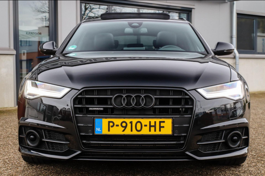 Audi A6 AVANT 2.0 TFSI Quattro S line Edition 252pk Automaat 1e Eig|DLR|Lederen sportstoelen|Panoramadak|LED Matrix|Black|Trekhaak