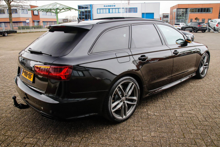 Audi A6 AVANT 2.0 TFSI Quattro S line Edition 252pk Automaat 1e Eig|DLR|Lederen sportstoelen|Panoramadak|LED Matrix|Black|Trekhaak