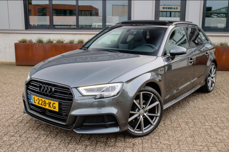 Audi A3 Sportback 1.4 TFSI Pro Line S S-line Facelift 150pk S-Tronic! Supersport Kuipstoelen|Panoramadak|LED Matrix|Black|19inch