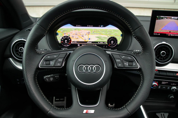 Audi Q2 1.4 TFSI CoD Sport Pro Line S S-line 150pk S-Tronic! 1e|Virtual Cockpit|Panoramadak|LED Matrix|3D Knippers|Leder|Black|19