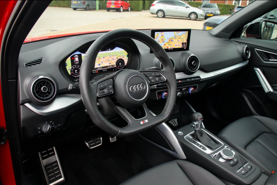 Audi Q2 1.4 TFSI CoD Sport Pro Line S S-line 150pk S-Tronic! 1e|Virtual Cockpit|Panoramadak|LED Matrix|3D Knippers|Leder|Black|19