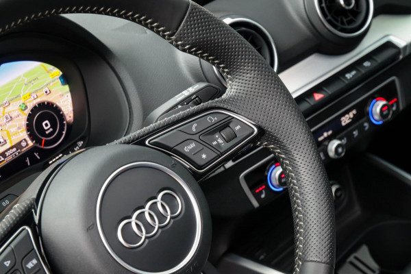 Audi Q2 1.4 TFSI CoD Sport Pro Line S S-line 150pk S-Tronic! 1e|Virtual Cockpit|Panoramadak|LED Matrix|3D Knippers|Leder|Black|19