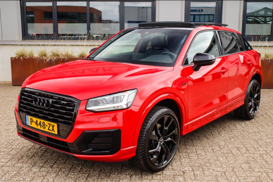 Audi Q2 1.4 TFSI CoD Sport Pro Line S S-line 150pk S-Tronic! 1e|Virtual Cockpit|Panoramadak|LED Matrix|3D Knippers|Leder|Black|19