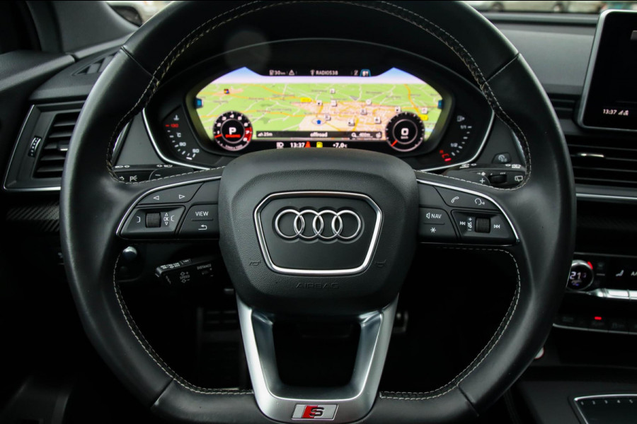 Audi Q5 3.0TFSI SQ5 Quattro S-Line 354pk Automaat 1e Eig|DLR|Kuipstoelen|Panoramadak|Virtual Cockpit|Luchtvering|Black Pack|22inch
