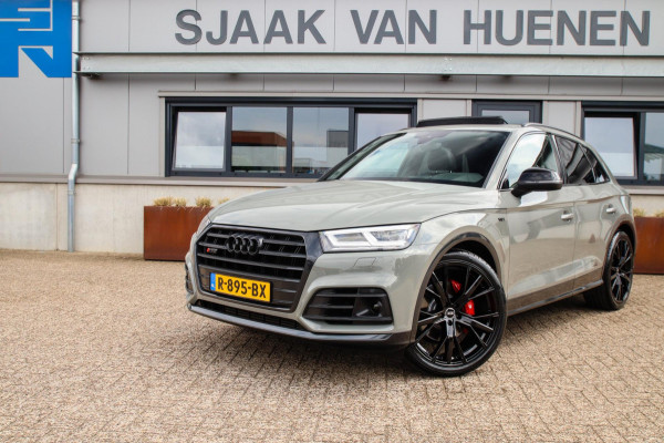 Audi SQ5 3.0 TFSI Q5 Quattro S-Line 354pk Automaat! 1e Eig|DLR|Quantum|Kuipstoelen|Panoramadak|Virtual Cockpit|Black|Carbon|22inch