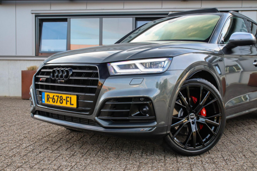 Audi Q5 3.0TFSI SQ5 Quattro S-Line 354pk Automaat! 1e Eig|DLR|Luchtvering|Kuipstoelen|Panoramadak|Virtual Cockpit|Black|Carbon|22