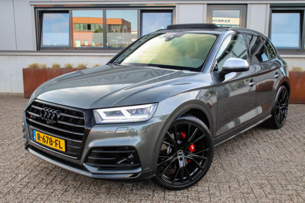 Audi Q5 3.0TFSI SQ5 Quattro S-Line 354pk Automaat! 1e Eig|DLR|Luchtvering|Kuipstoelen|Panoramadak|Virtual Cockpit|Black|Carbon|22