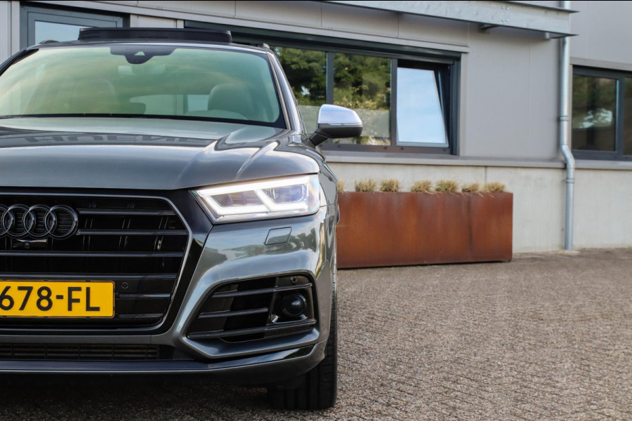 Audi Q5 3.0TFSI SQ5 Quattro S-Line 354pk Automaat! 1e Eig|DLR|Luchtvering|Kuipstoelen|Panoramadak|Virtual Cockpit|Black|Carbon|22