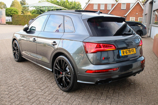 Audi Q5 3.0TFSI SQ5 Quattro S-Line 354pk Automaat! 1e Eig|DLR|Luchtvering|Kuipstoelen|Panoramadak|Virtual Cockpit|Black|Carbon|22