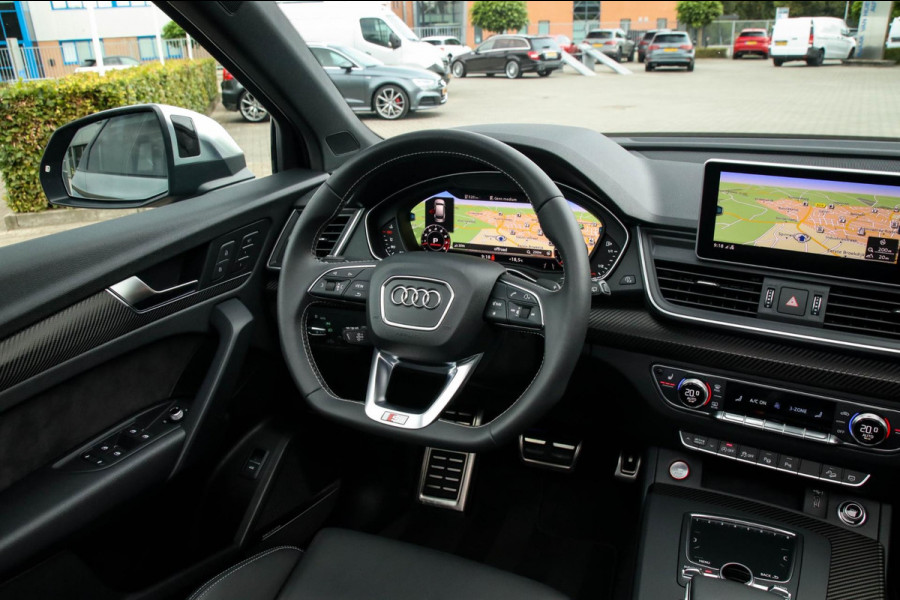 Audi Q5 3.0TFSI SQ5 Quattro S-Line 354pk Automaat! 1e Eig|DLR|Luchtvering|Kuipstoelen|Panoramadak|Virtual Cockpit|Black|Carbon|22