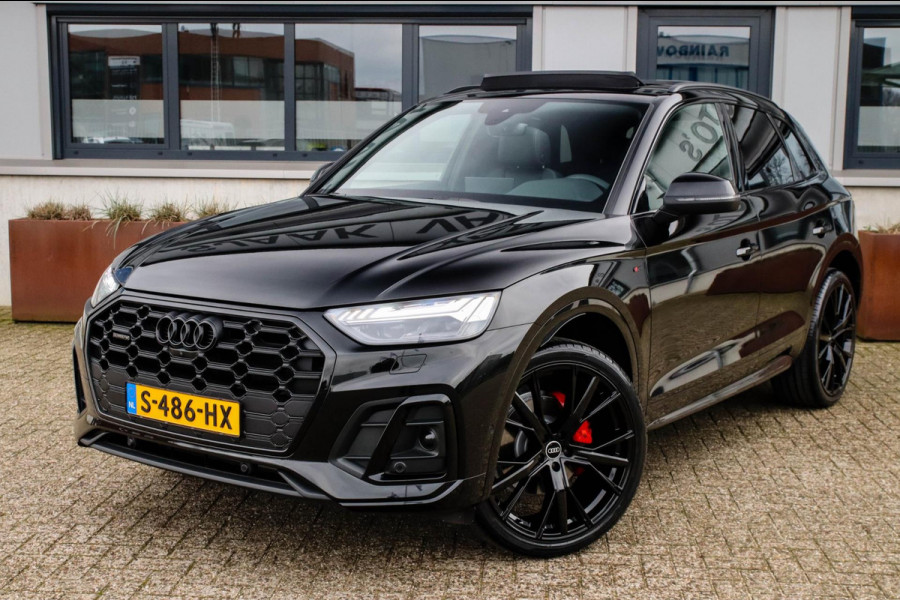 Audi Q5 45 2.0 TFSI Quattro Pro Line S S-Line 265pk Automaat! Panoramadak|Virtual Cockpit|Kuipstoelen|360 Camera|B&O|Black|22inch