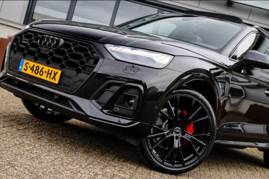 Audi Q5 45 2.0 TFSI Quattro Pro Line S S-Line 265pk Automaat! Panoramadak|Virtual Cockpit|Kuipstoelen|360 Camera|B&O|Black|22inch