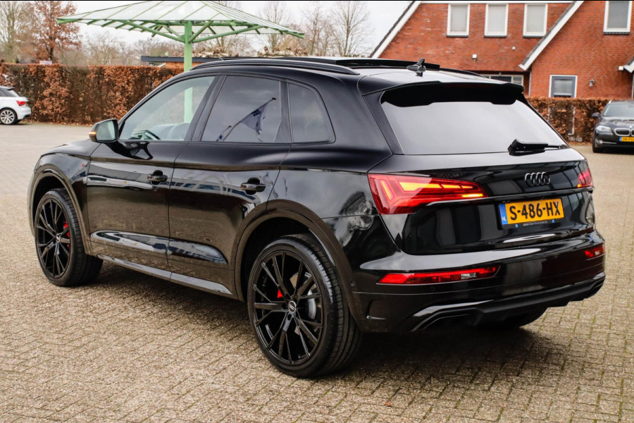 Audi Q5 45 2.0 TFSI Quattro Pro Line S S-Line 265pk Automaat! Panoramadak|Virtual Cockpit|Kuipstoelen|360 Camera|B&O|Black|22inch