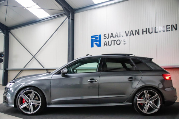 Audi A3 Sportback 2.0TFSI S3 quattro Facelift 310pk S-Tronic 2e Eig|DLR|Kuipstoelen|Virtual Cockpit|Panoramadak|Magnetic|LED|Black