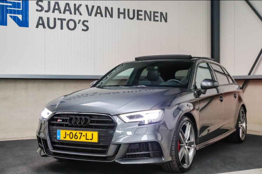 Audi A3 Sportback 2.0TFSI S3 quattro Facelift 310pk S-Tronic 2e Eig|DLR|Kuipstoelen|Virtual Cockpit|Panoramadak|Magnetic|LED|Black