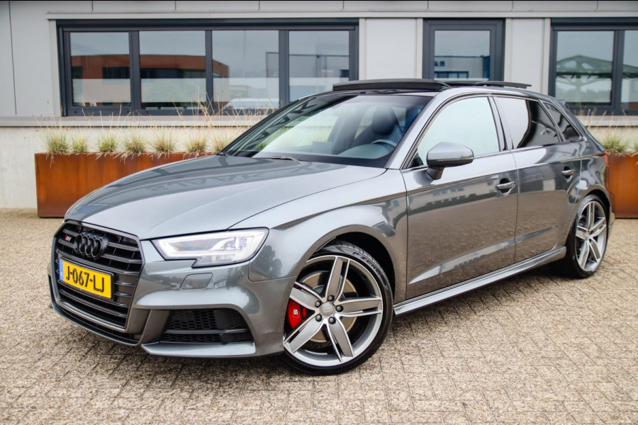 Audi A3 Sportback 2.0TFSI S3 quattro Facelift 310pk S-Tronic 2e Eig|DLR|Kuipstoelen|Virtual Cockpit|Panoramadak|Magnetic|LED|Black