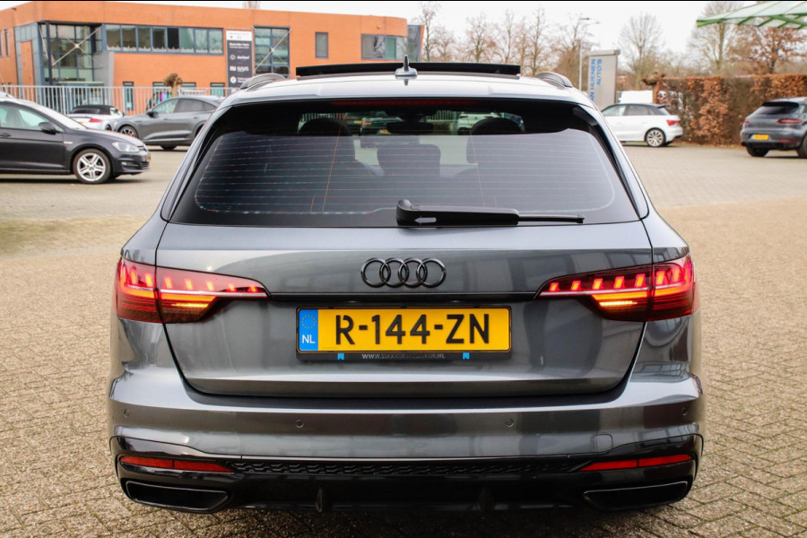 Audi A4 Avant 2.0 TFSI S line Black Edition Facelift 150pk S-Tronic! 1e|DLR|Panoramadak|Virtual Cockpit|Leder|LED Matrix|Black|20