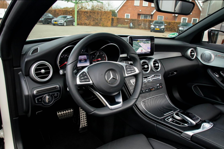 Mercedes-Benz C-Klasse Cabrio 180 Edition 1 AMG Styling 9G Automaat 156pk 1 Eig|DLR|23dkm|Lederen sportstoelen|LED|Airscarf|19inch