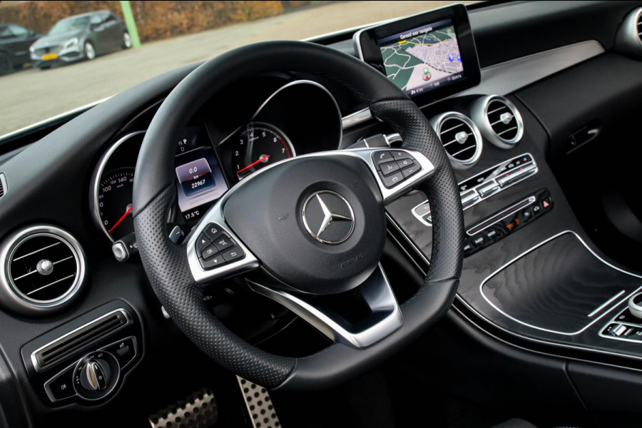 Mercedes-Benz C-Klasse Cabrio 180 Edition 1 AMG Styling 9G Automaat 156pk 1 Eig|DLR|23dkm|Lederen sportstoelen|LED|Airscarf|19inch