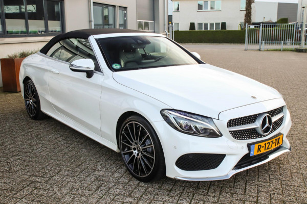 Mercedes-Benz C-Klasse Cabrio 180 Edition 1 AMG Styling 9G Automaat 156pk 1 Eig|DLR|23dkm|Lederen sportstoelen|LED|Airscarf|19inch