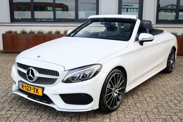 Mercedes-Benz C-Klasse Cabrio 180 Edition 1 AMG Styling 9G Automaat 156pk 1 Eig|DLR|23dkm|Lederen sportstoelen|LED|Airscarf|19inch