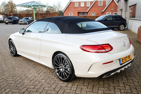 Mercedes-Benz C-Klasse Cabrio 180 Edition 1 AMG Styling 9G Automaat 156pk 1 Eig|DLR|23dkm|Lederen sportstoelen|LED|Airscarf|19inch