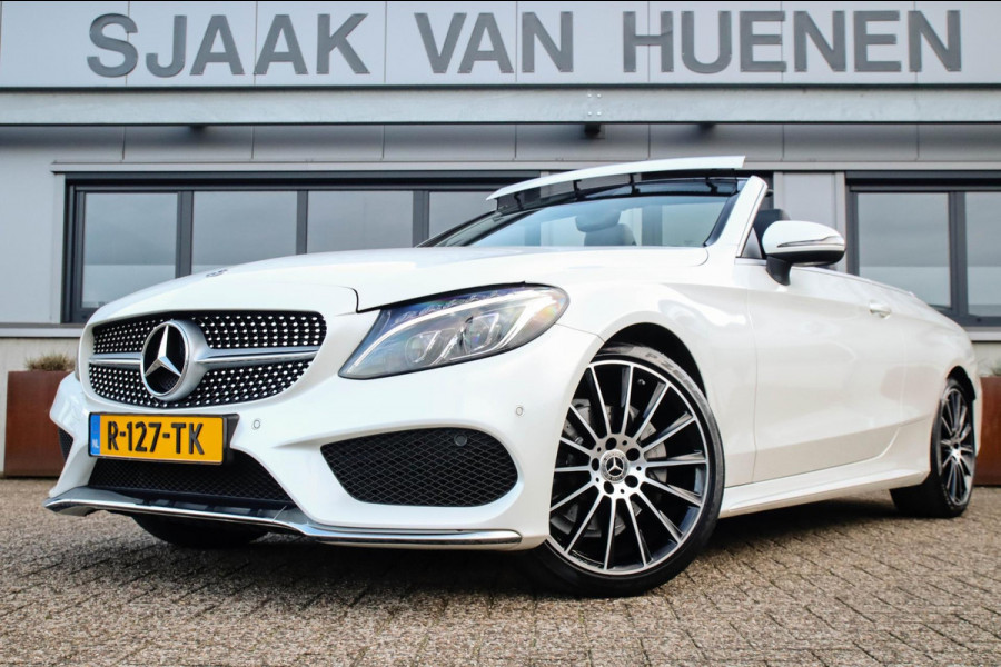 Mercedes-Benz C-Klasse Cabrio 180 Edition 1 AMG Styling 9G Automaat 156pk 1 Eig|DLR|23dkm|Lederen sportstoelen|LED|Airscarf|19inch