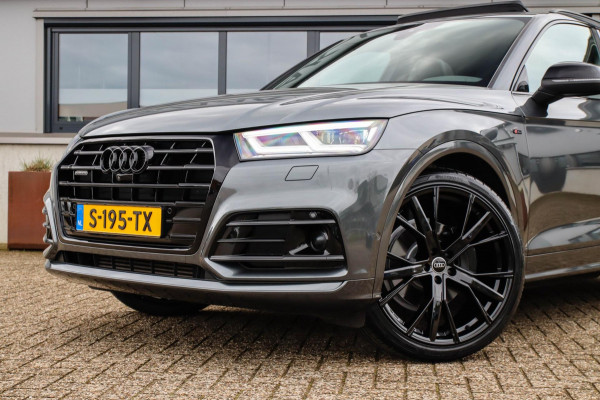 Audi Q5 2.0 TFSI Quattro Pro Line S S-Line 252pk Automaat! 1e|Dealer|Luchtvering|Panoramadak|Virtual Cockpit|360 Camera|ACC|Black