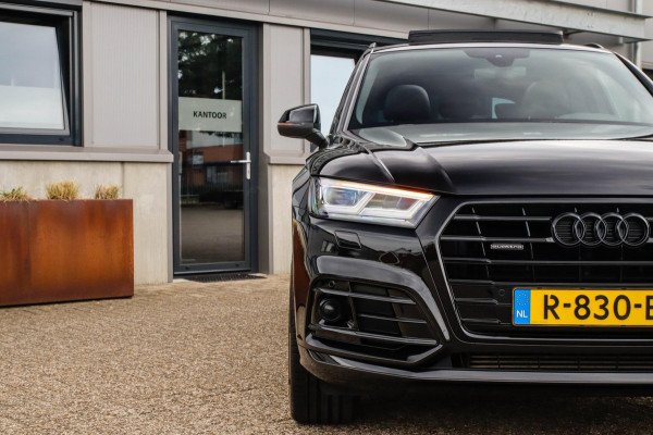 Audi Q5 2.0 TFSI Quattro Pro Line S S-Line 252pk Automaat 1e Eig|DLR|Panoramadak|Virtual Cockpit|Leder|LED Matrix|ACC|Black|21inch