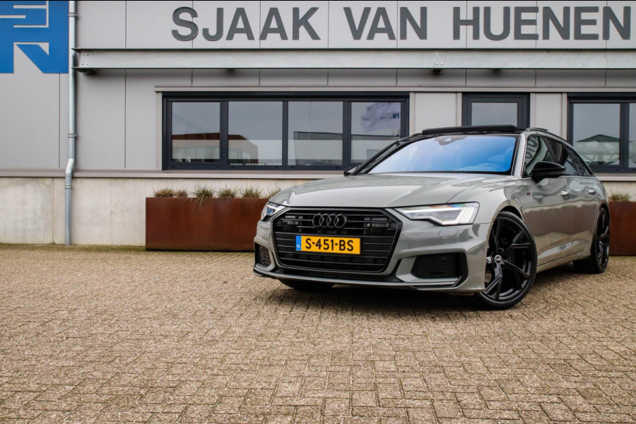 Audi A6 Avant 45 2.0TFSI Quattro S line Edition 245pk Automaat! 1e|Audi Exclusive Nardo|Panoramadak|Leder|LED Matrix|Black|21inch