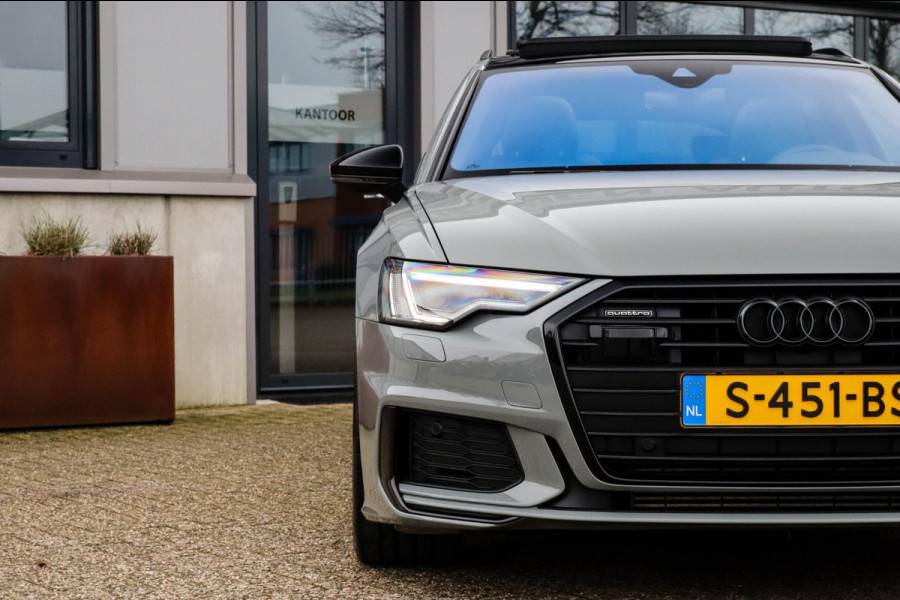 Audi A6 Avant 45 2.0TFSI Quattro S line Edition 245pk Automaat! 1e|Audi Exclusive Nardo|Panoramadak|Leder|LED Matrix|Black|21inch