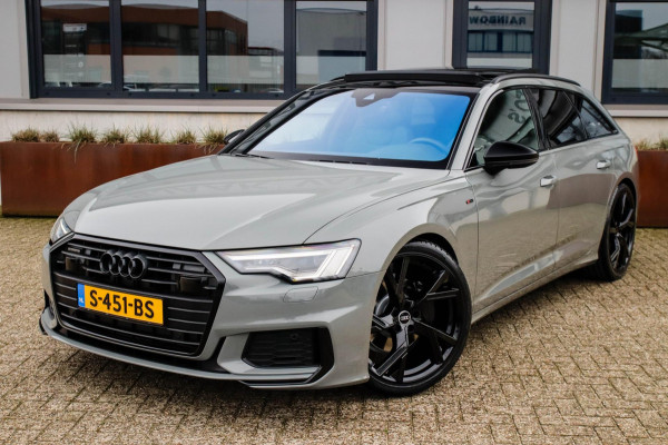 Audi A6 Avant 45 2.0TFSI Quattro S line Edition 245pk Automaat! 1e|Audi Exclusive Nardo|Panoramadak|Leder|LED Matrix|Black|21inch