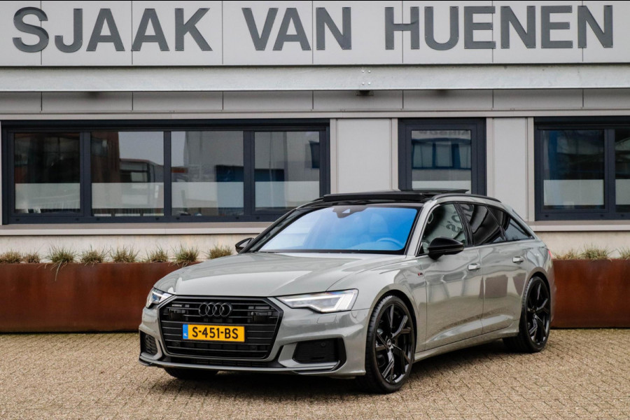 Audi A6 Avant 45 2.0TFSI Quattro S line Edition 245pk Automaat! 1e|Audi Exclusive Nardo|Panoramadak|Leder|LED Matrix|Black|21inch