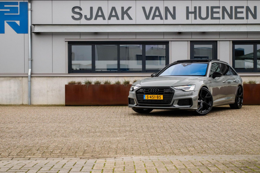 Audi A6 Avant 45 2.0TFSI Quattro S line Edition 245pk Automaat! 1e|Audi Exclusive Nardo|Panoramadak|Leder|LED Matrix|Black|21inch