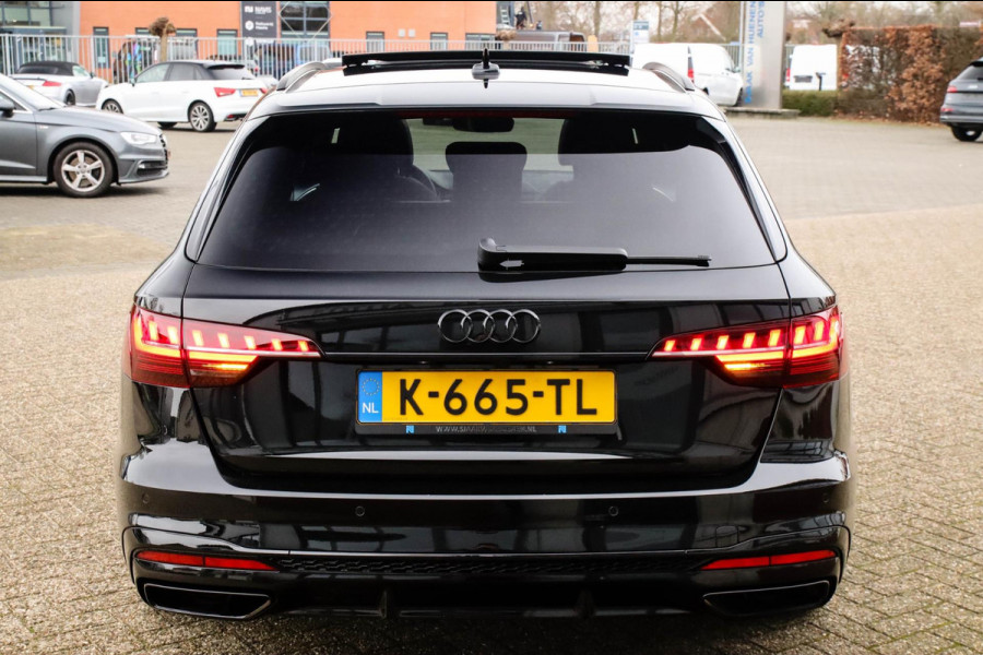 Audi A4 Avant 2.0 TFSI S line Black Edition Facelift 150pk S-Tronic! 1e|DLR|Panoramadak|Virtual Cockpit|Leder|LED Matrix|Black