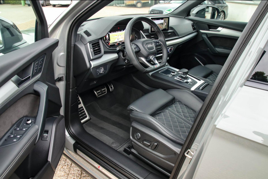 Audi Q5 3.0TFSI SQ5 Quattro S-Line 354pk Automaat DLR|Quantum|Kuipstoelen|Panoramadak|Virtual Cockpit|360 Camera|Black Pack|21inch