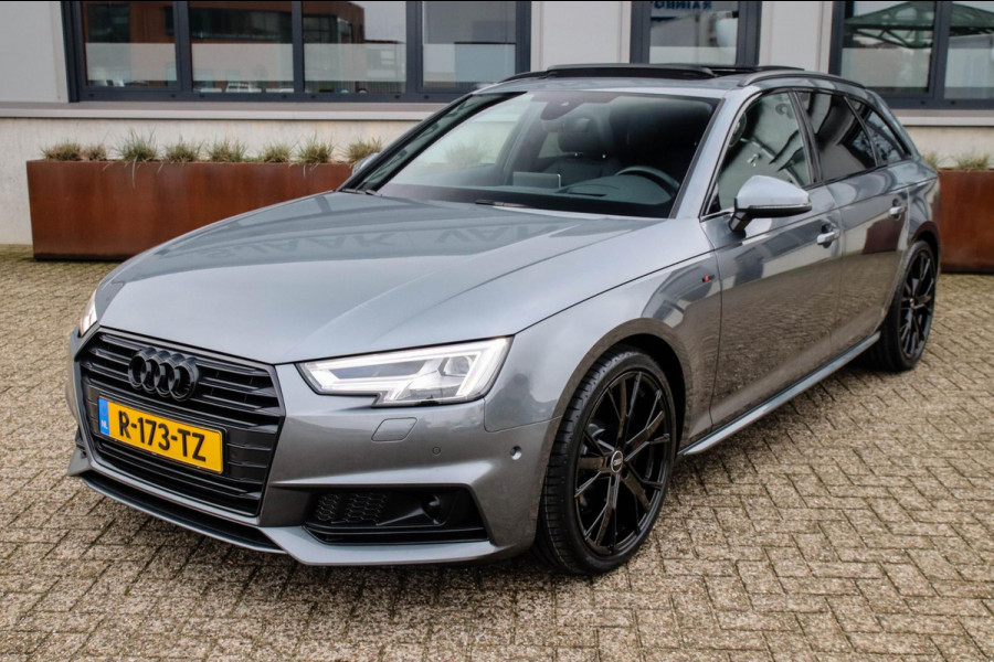 Audi A4 Avant 45 2.0TFSI S-line Black Edition Facelift 252pk S-Tronic! 1e Eig|DLR|Panoramadak|Virtual Cockpit|Leder|LED|ACC|Black