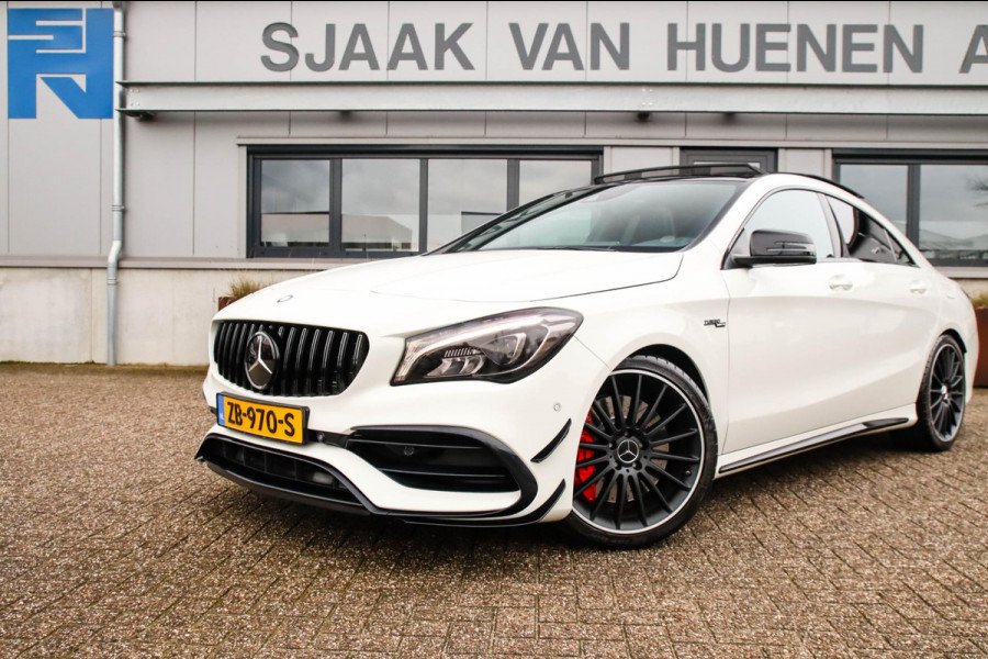 Mercedes-Benz CLA-Klasse CLA 45 AMG 4MATIC 7G 381pk! Dealer|Full Option|Designo|Panoramadak|Schaalstoelen incl. Memory|Performance